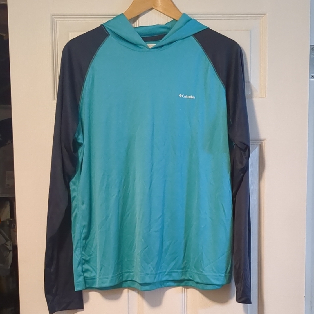 Columbia Blue Rash Guard Swim Shirt